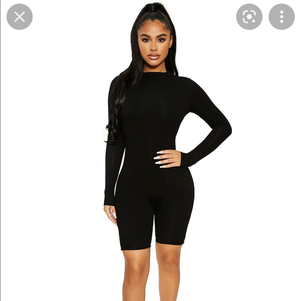 Naked Wardrobe All Body Romper - Black